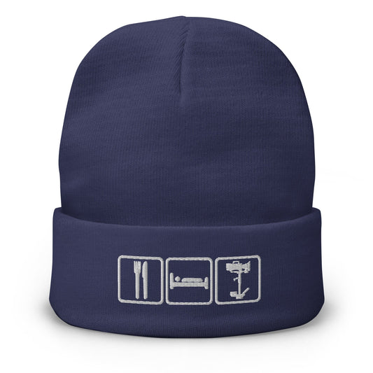 Production Apparel Eat Sleep Steadicam Beanie Navy