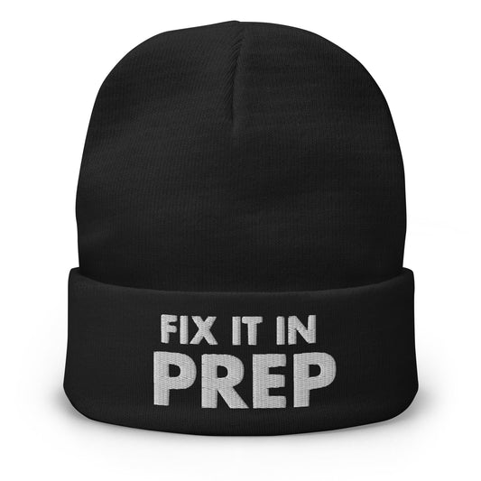 Production Apparel Fix It In Prep Beanie Black