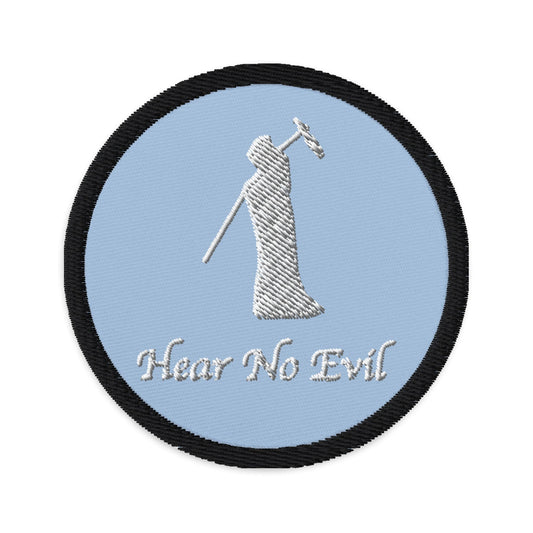 Production Apparel Hear No Evil Patch Light Blue