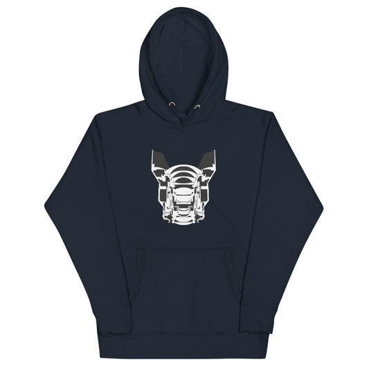Production Apparel Hoodies Lens Cross Section Navy Blazer / S