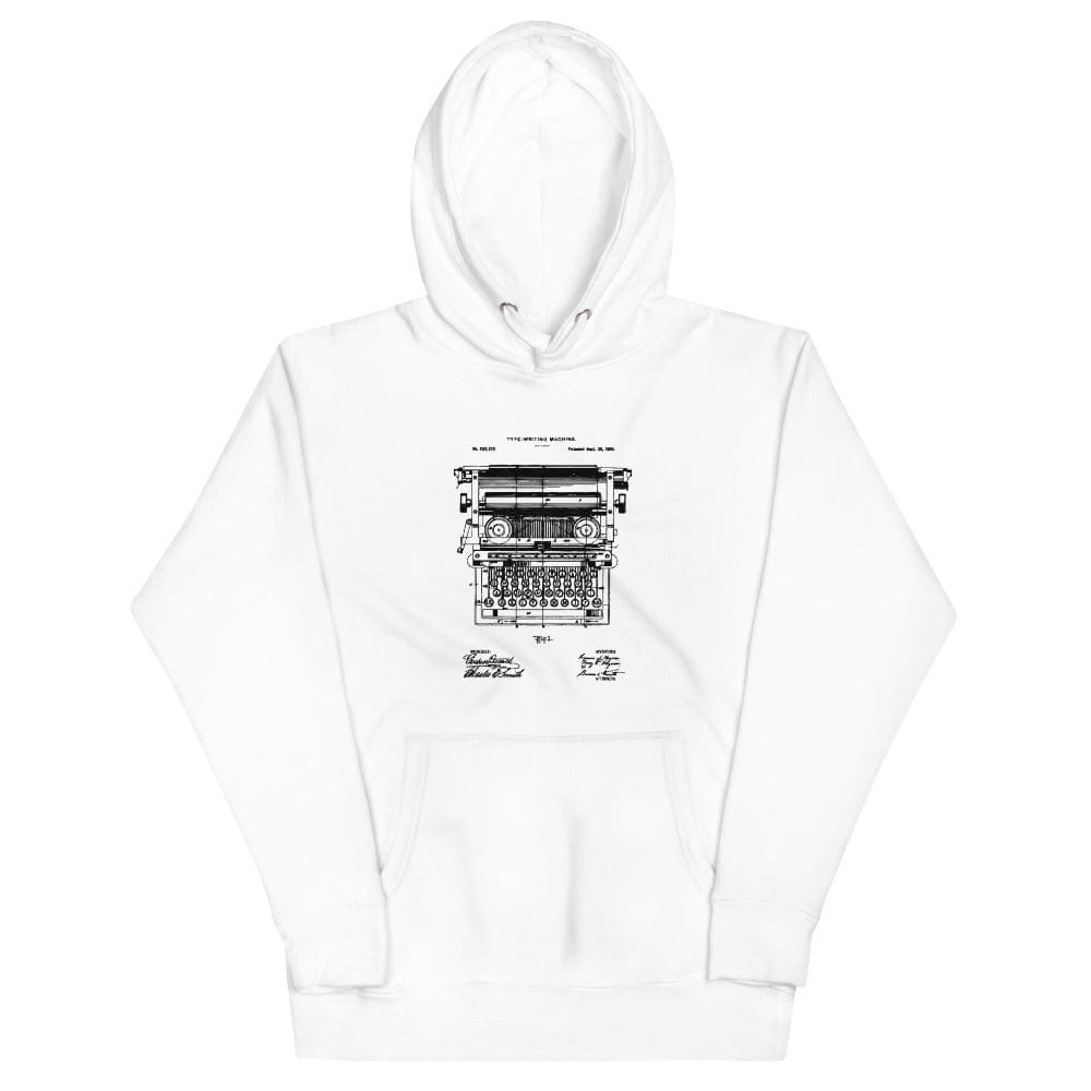 Production Apparel Hoodies Typewriter Patent White / S