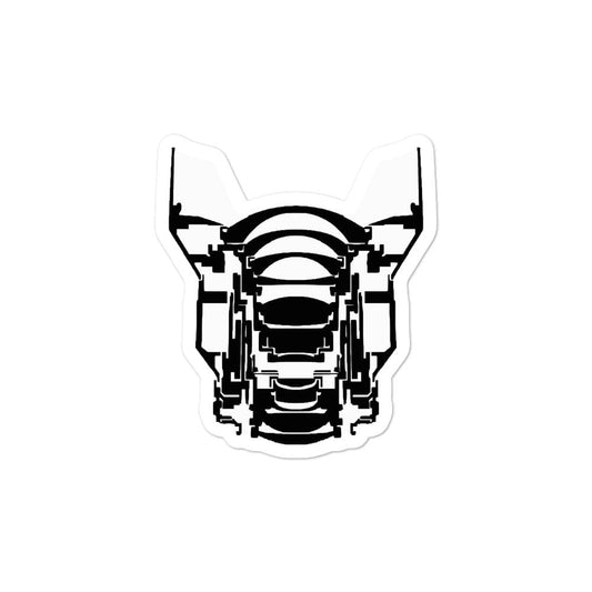 Production Apparel Stickers Lens Cross Section 3x3