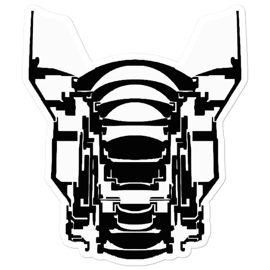 Production Apparel Stickers Lens Cross Section 5.5x5.5