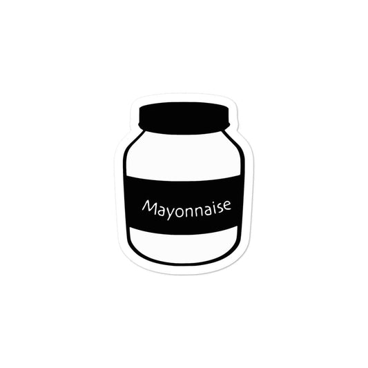 Production Apparel Stickers Mayonaise Commercial 3x3