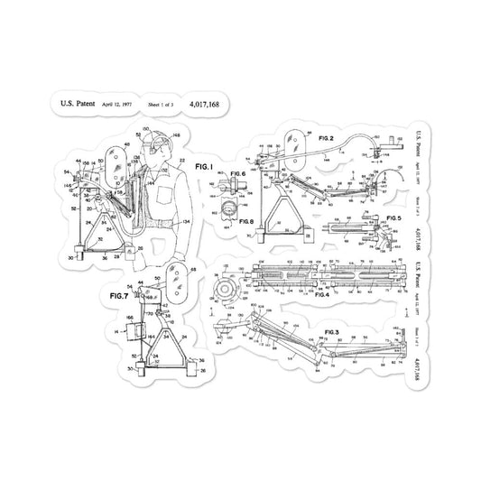 Production Apparel Stickers Steadicam Patent 5.5x5.5