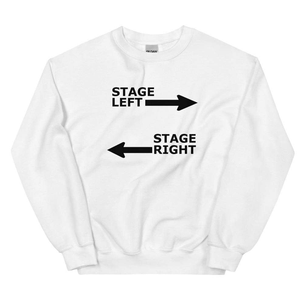 Production Apparel Sweaters Stage Left - Stage Right White / S