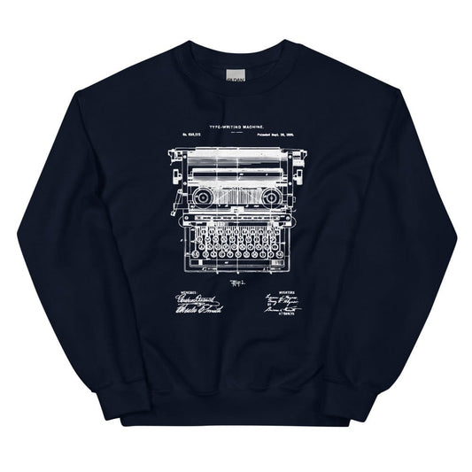 Production Apparel Sweaters Typewriter Patent Navy / S