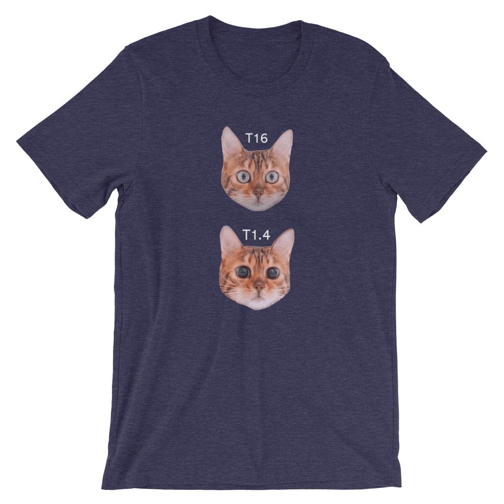 Production Apparel T-Shirts Cat Stops Heather Midnight Navy / XS