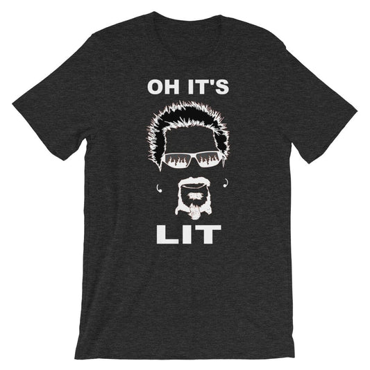 Production Apparel T-Shirts Oh It's Lit Dark Grey Heather / XS