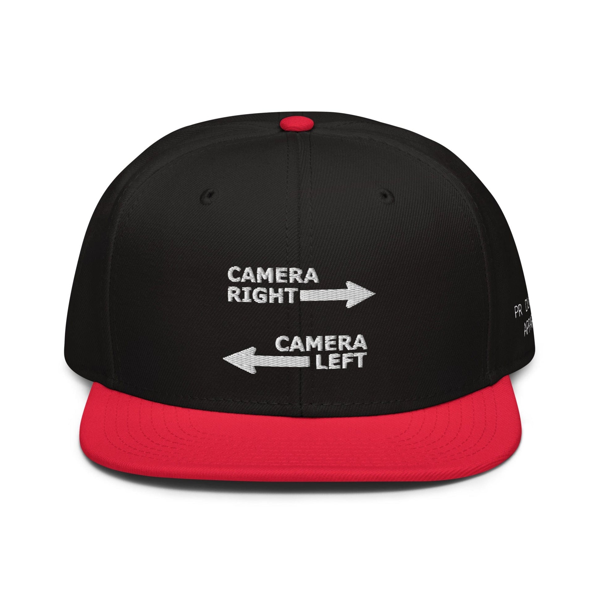 Production Apparel Camera Right - Camera Left Hat Red / Black / Black