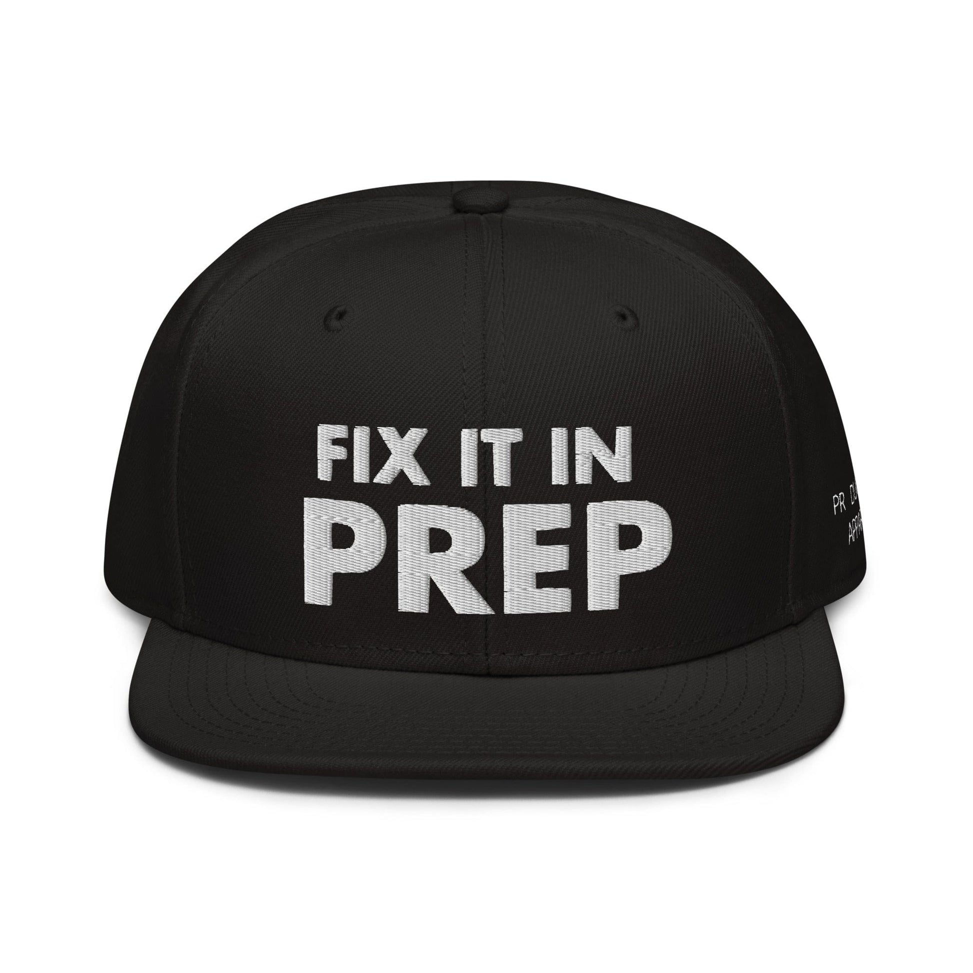 Production Apparel Fix It In Prep Hat Black
