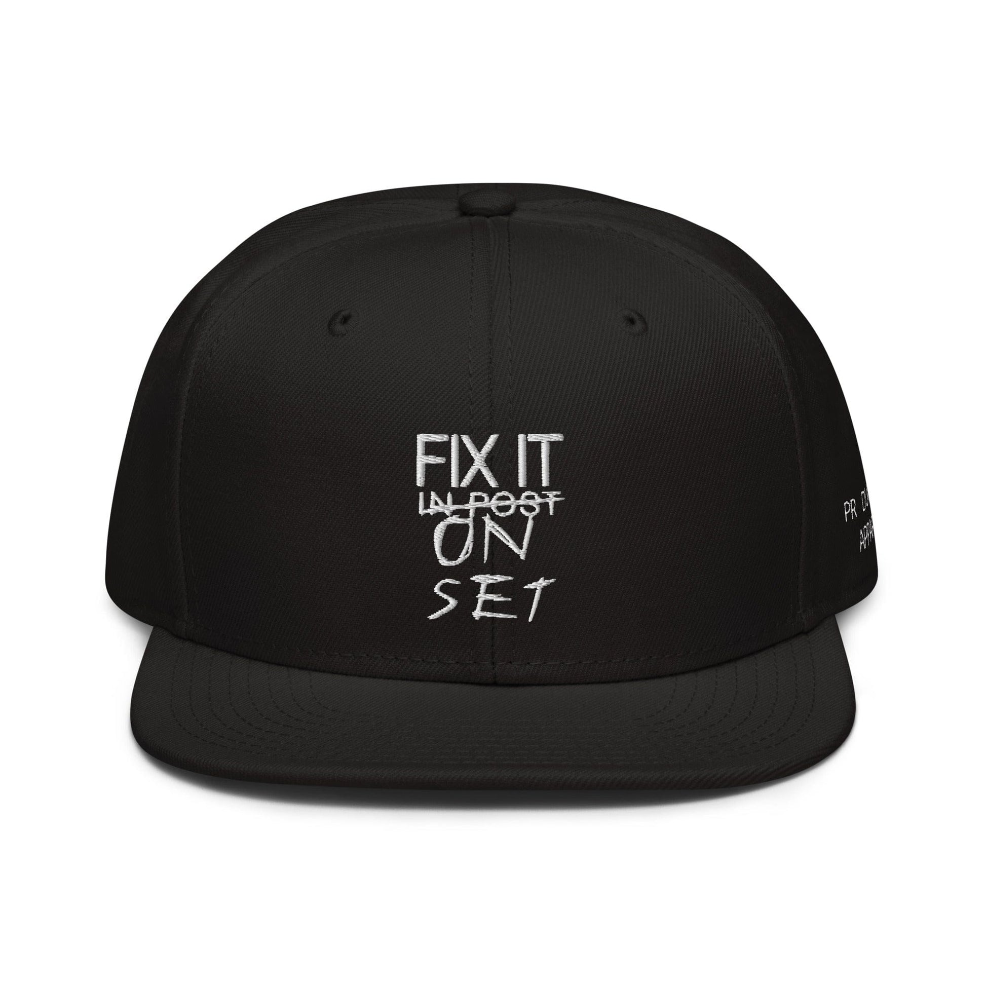 Production Apparel Fix It On Set Hat Black