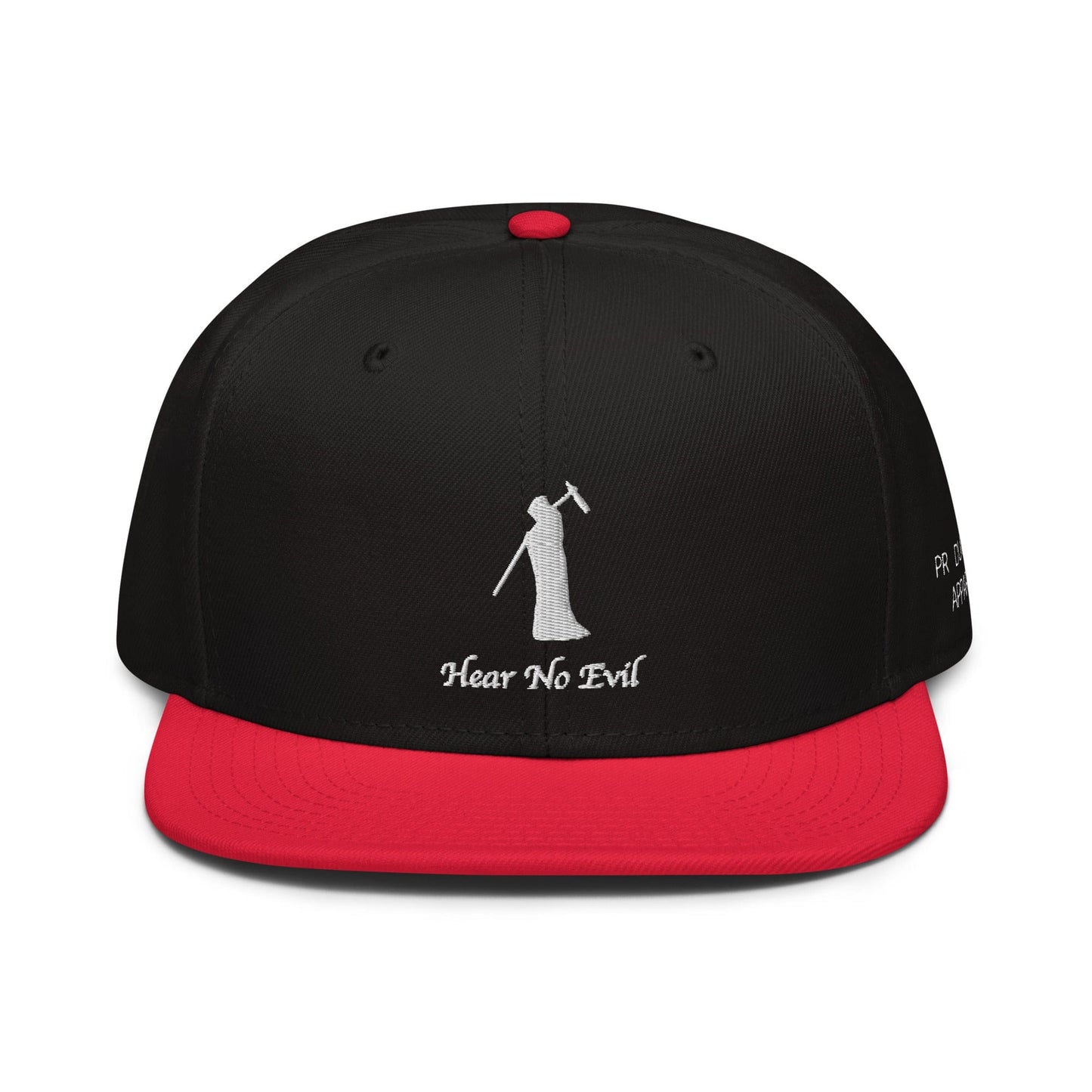 Production Apparel Hear No Evil Hat Red / Black / Black