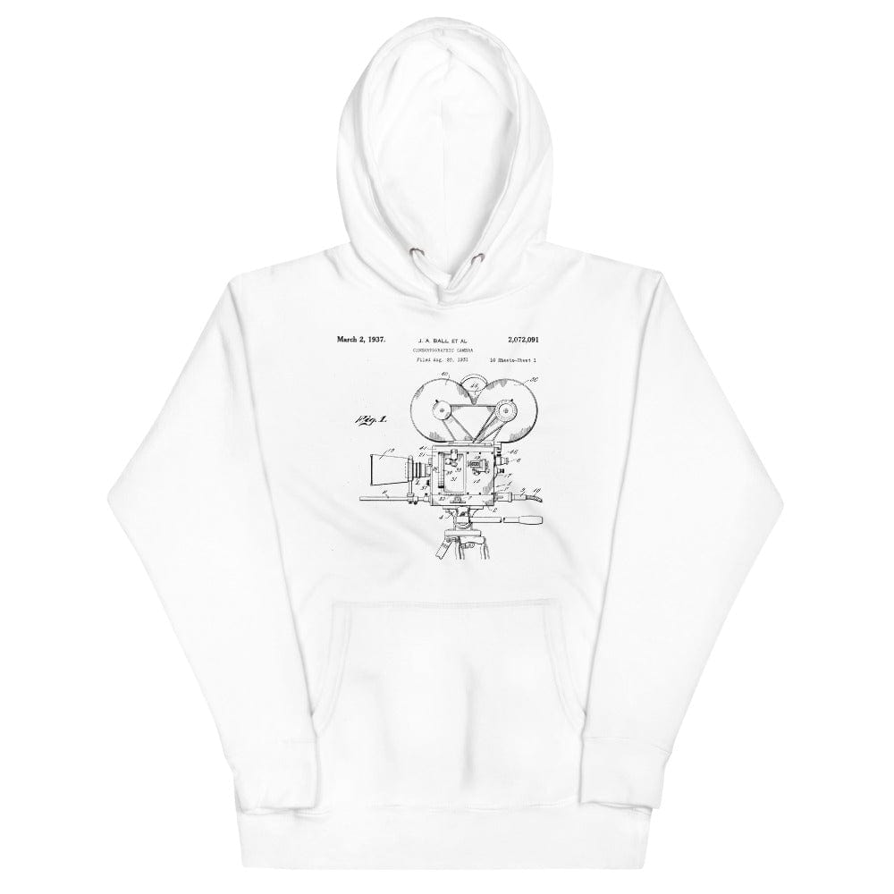 Production Apparel Hoodies Film Camera Patent White / S