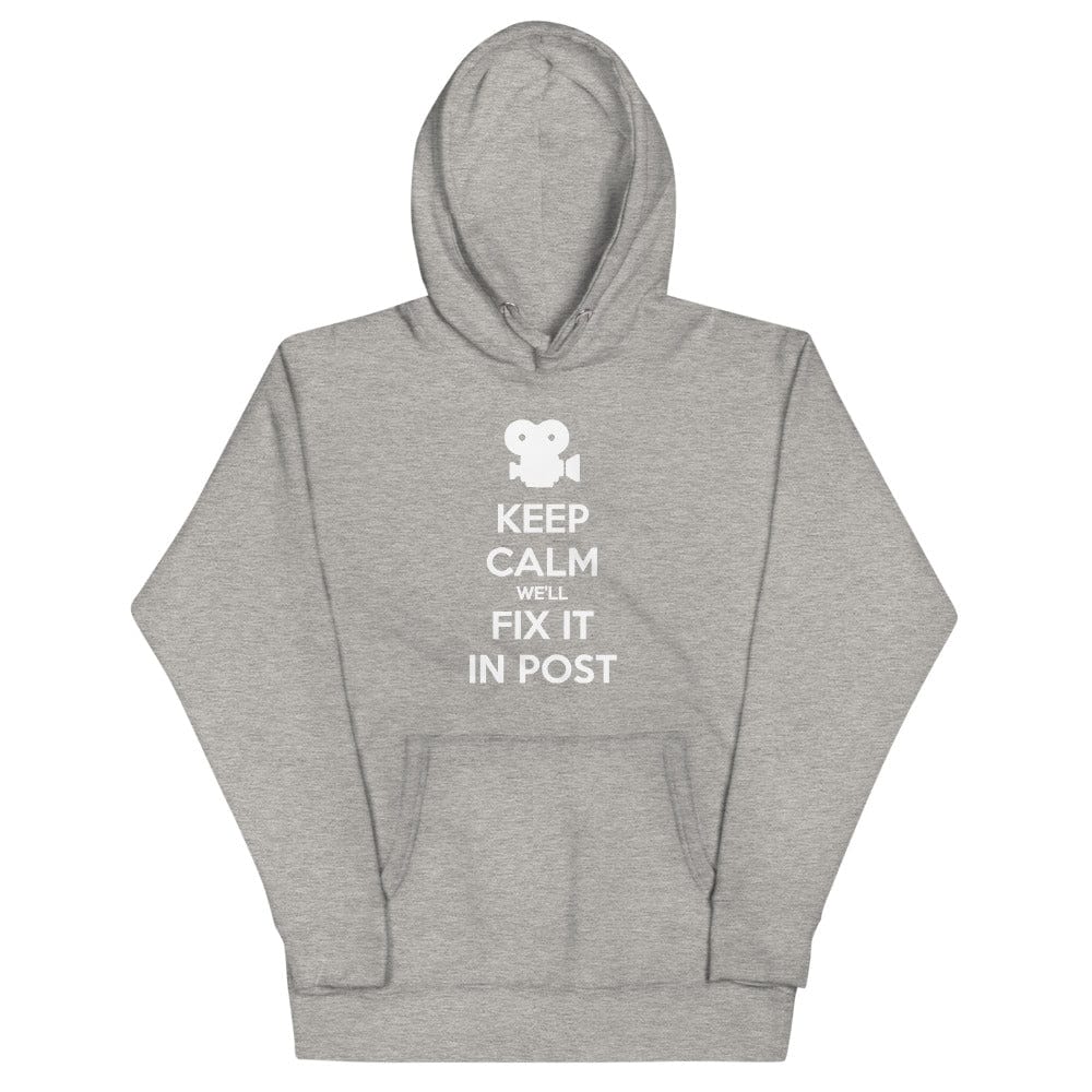 Production Apparel Hoodies Keep Calm We'll Fix It In Post Carbon Grey / S