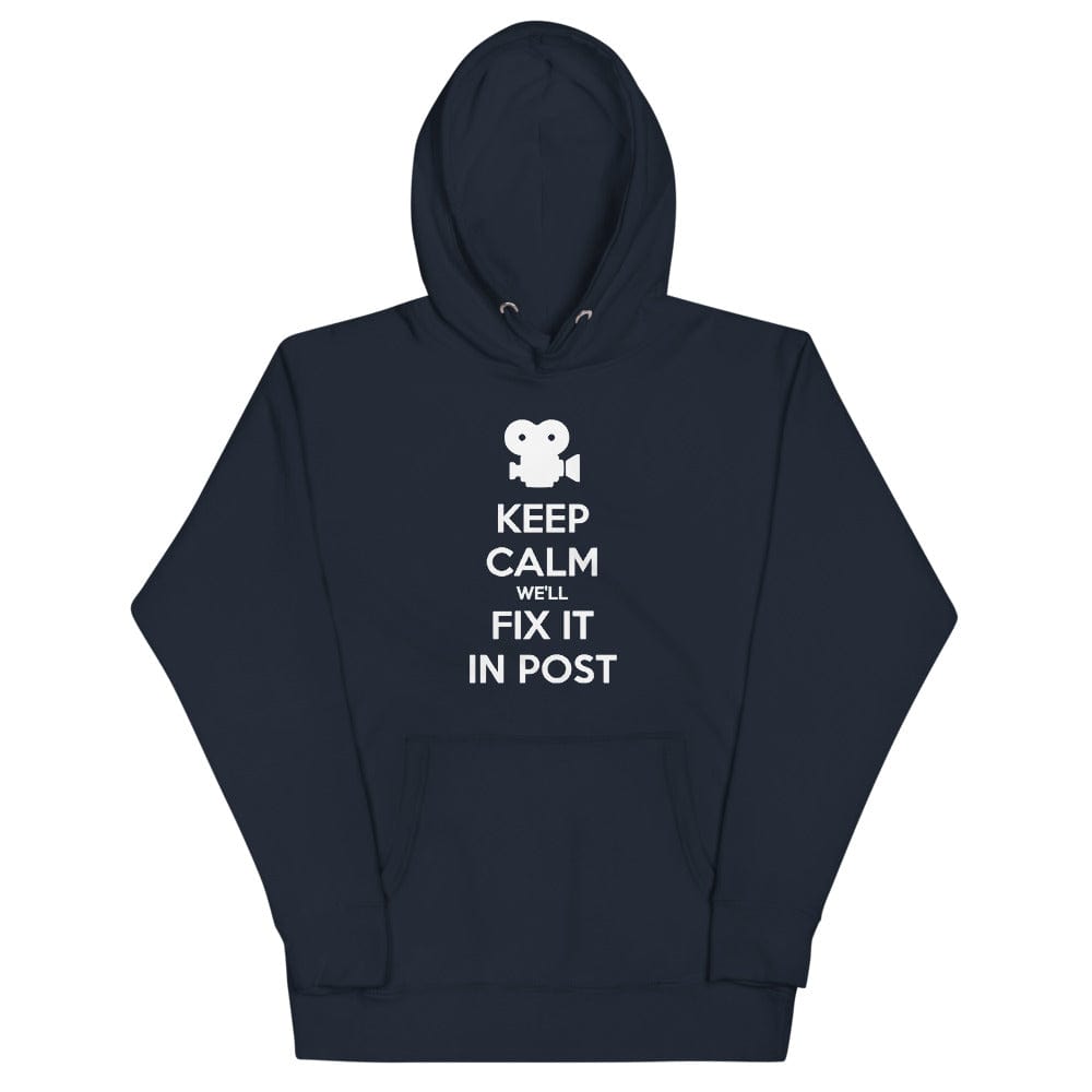 Production Apparel Hoodies Keep Calm We'll Fix It In Post Navy Blazer / S