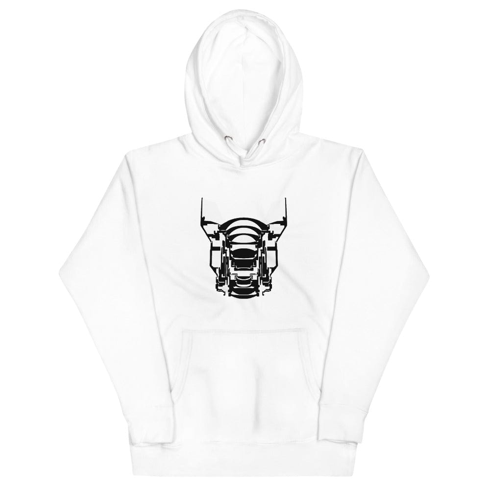 Production Apparel Hoodies Lens Cross Section White / S