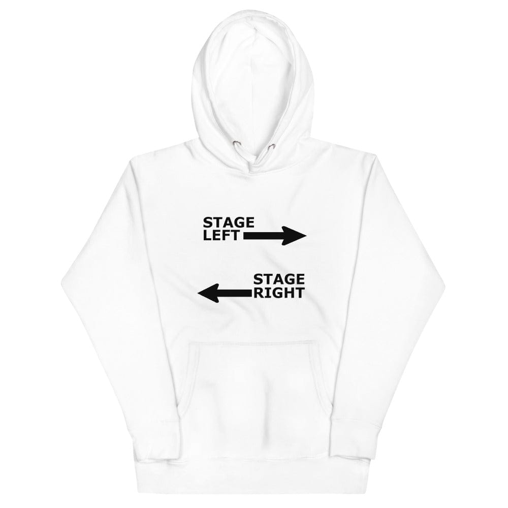 Production Apparel Hoodies Stage Left - Stage Right White / S