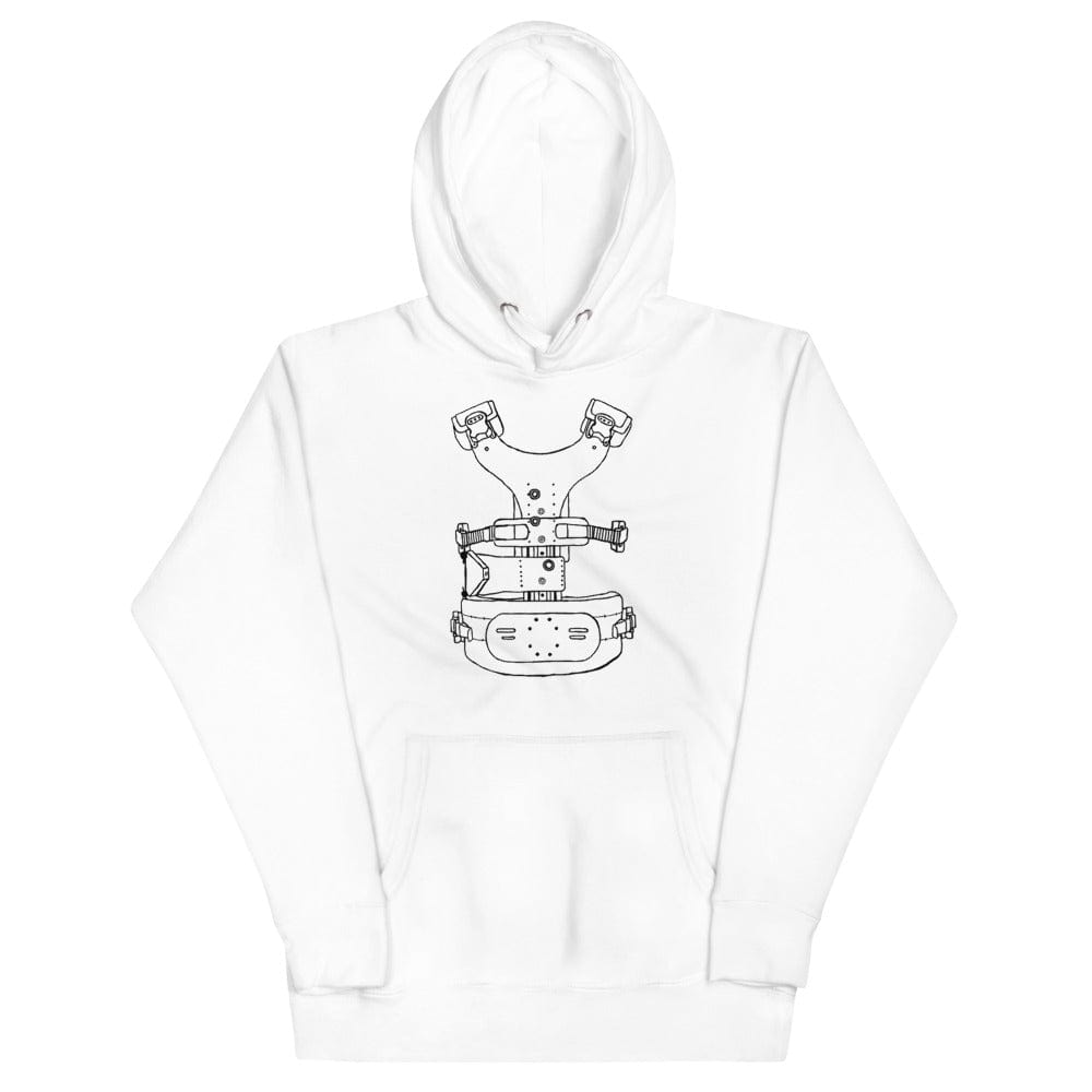 Production Apparel Hoodies Steadi Vest Outline White / S