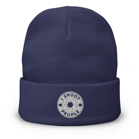 Production Apparel I Shoot People Beanie Navy