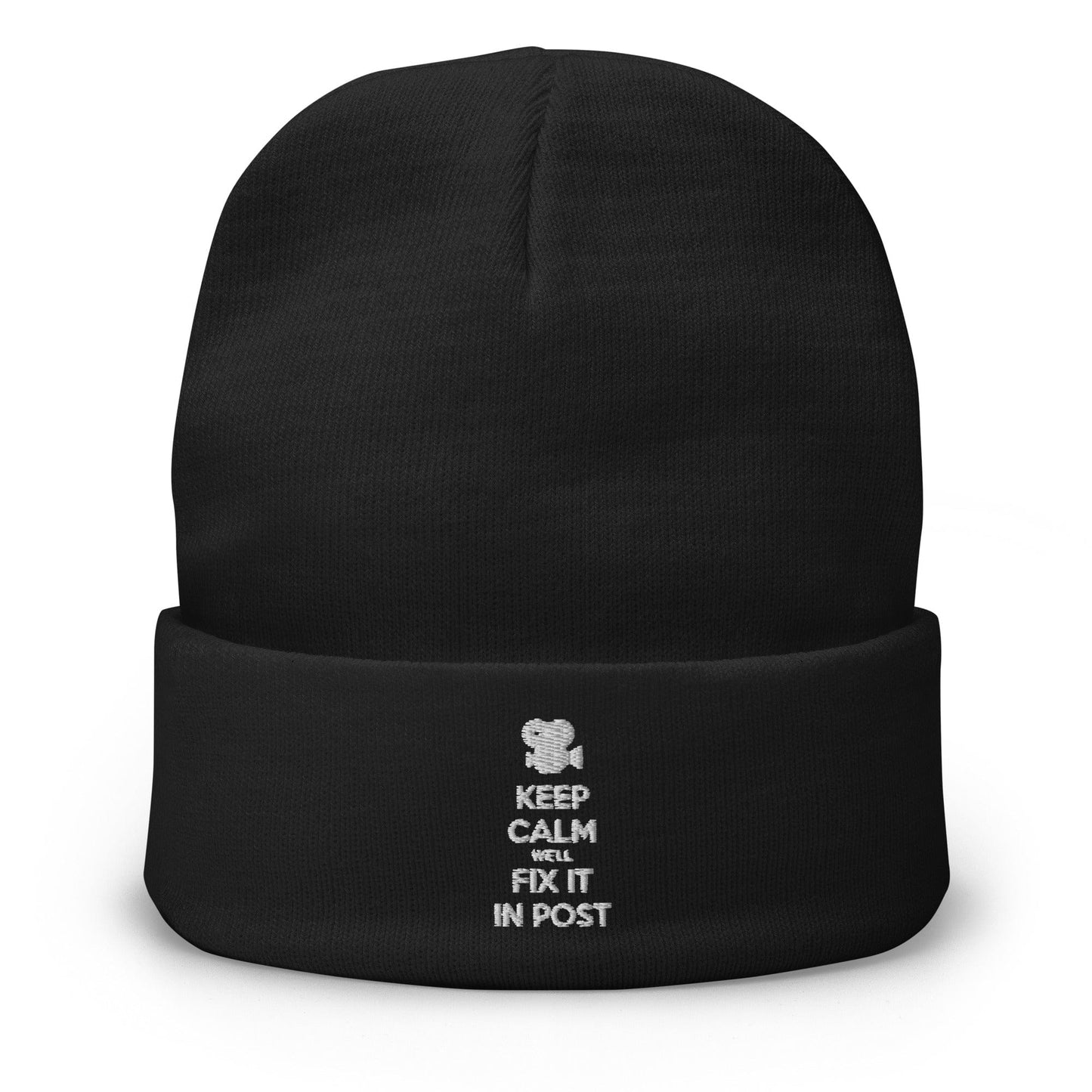 Production Apparel Keep Calm We'll Fix It In Post Beanie Black