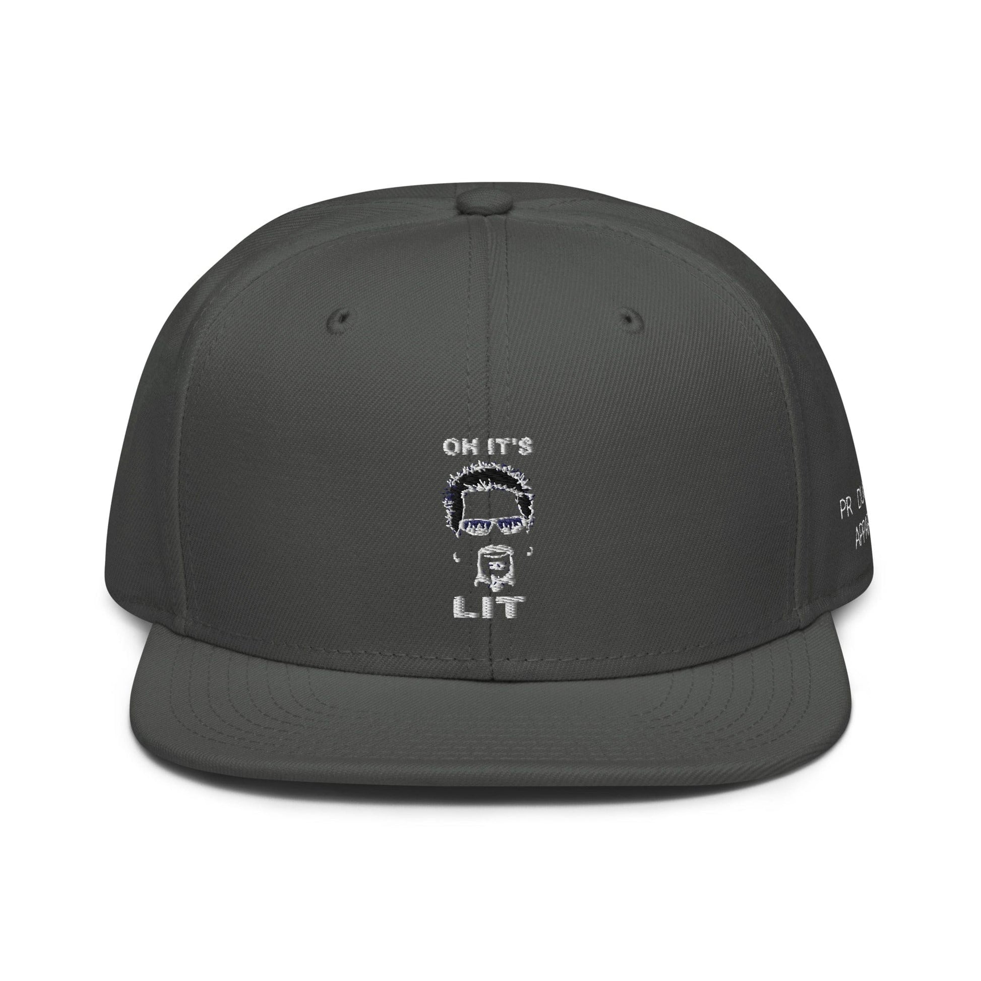 Production Apparel Oh It's Lit Hat Charcoal gray