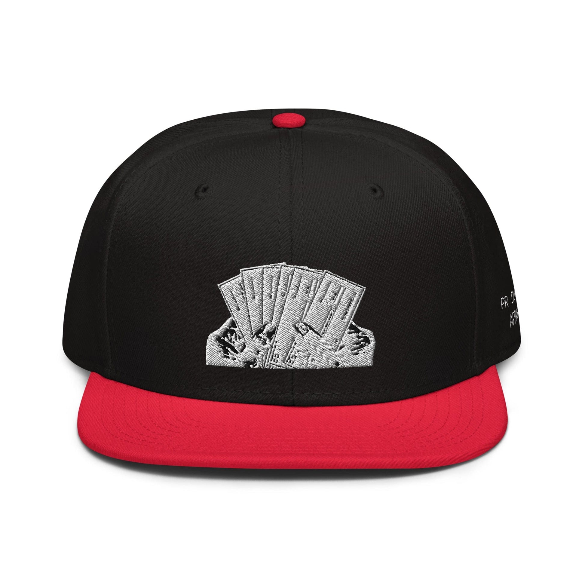 Production Apparel Paycheck Poker Hat Red / Black / Black