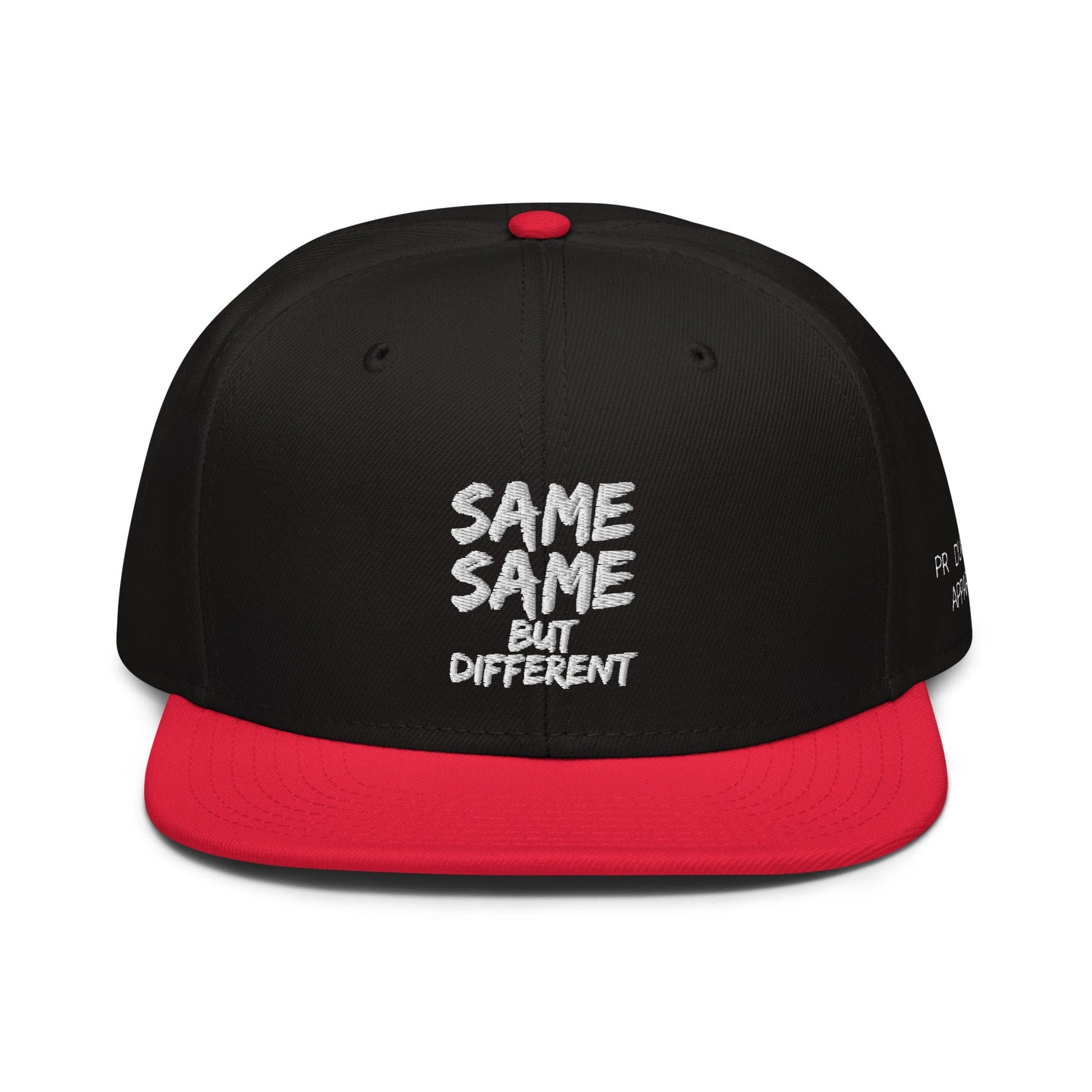 Production Apparel SAME SAME BUT DIFFERENT Hat Red / Black / Black