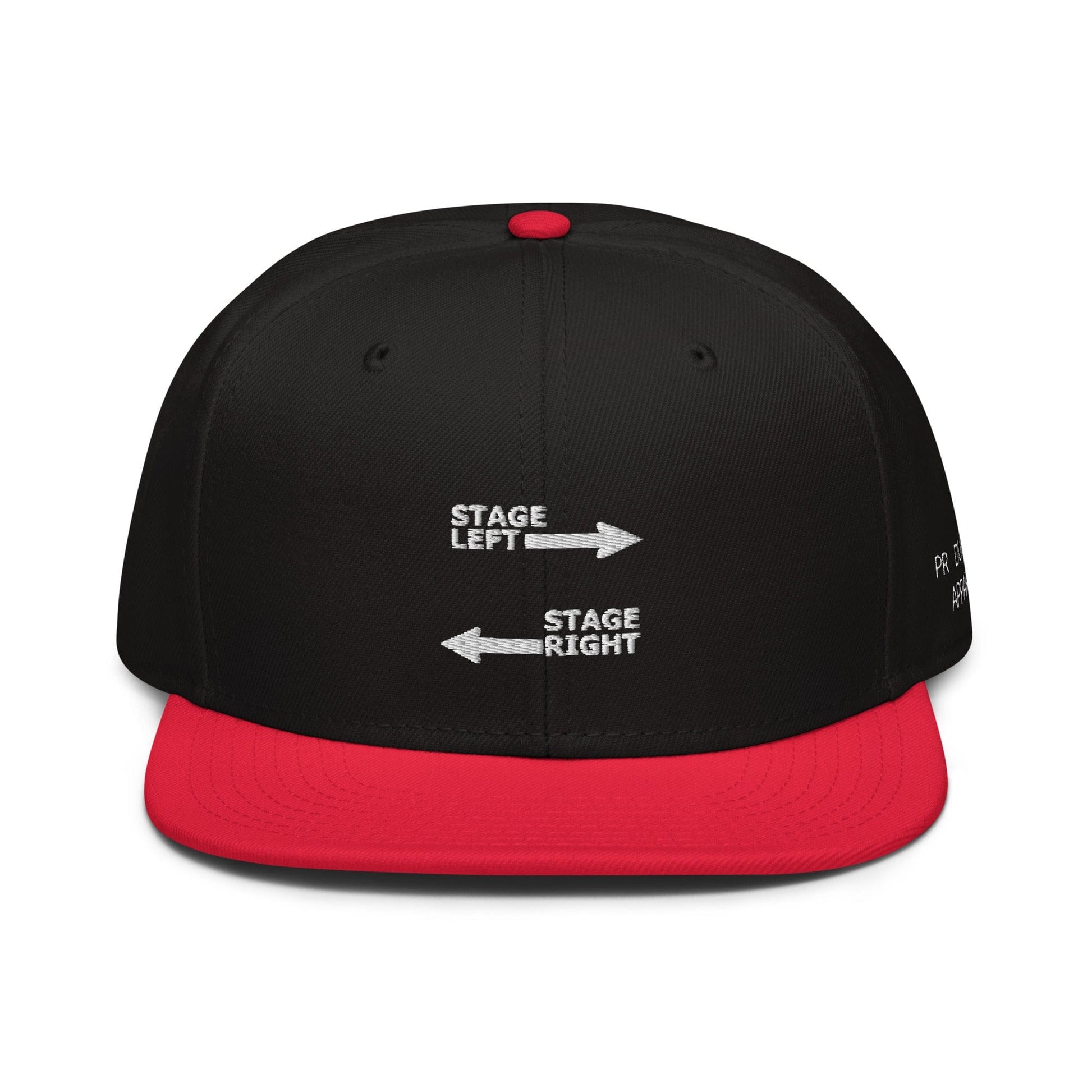Production Apparel Stage Left - Stage Right Hat Red / Black / Black