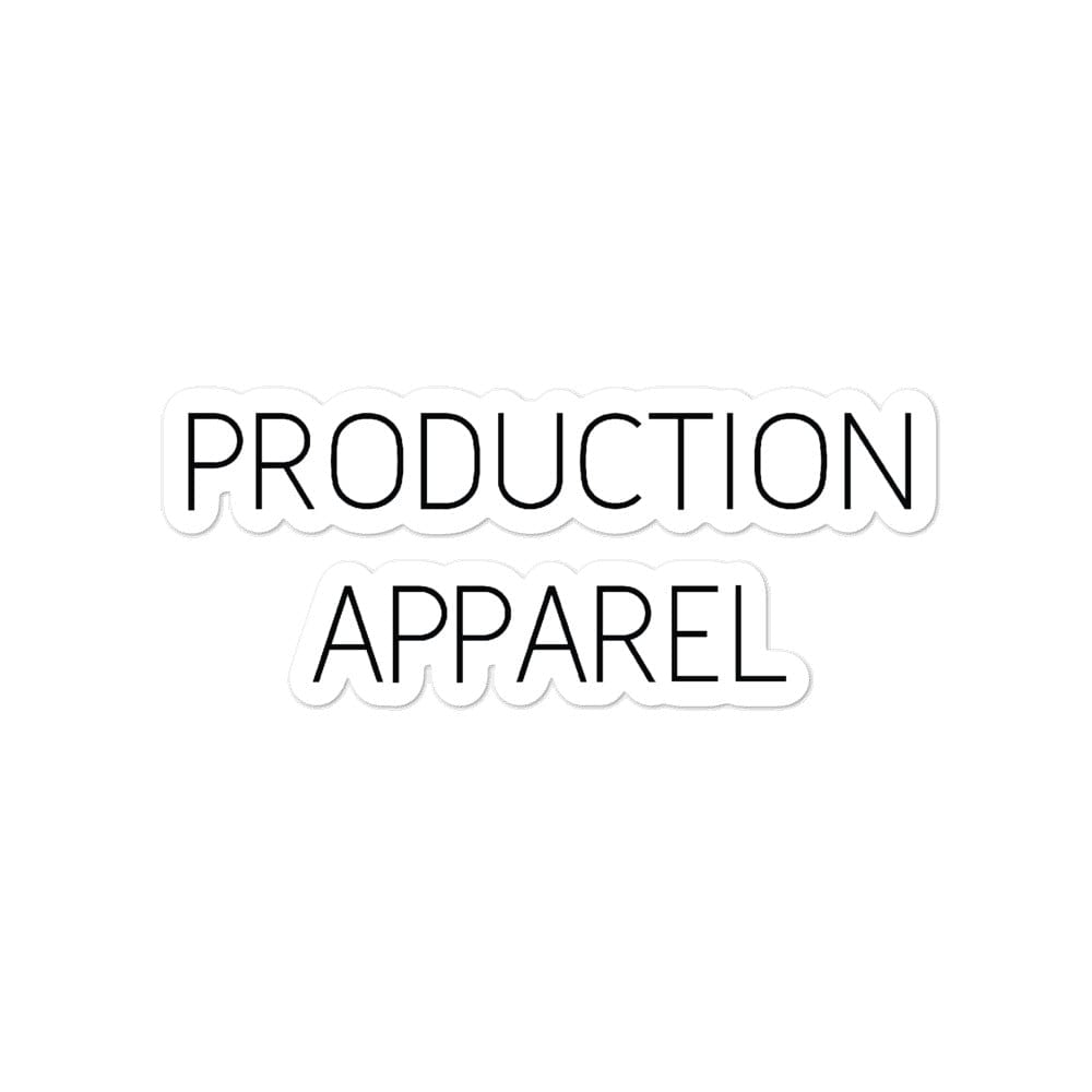 Production Apparel Stickers Production Apparel 4x4