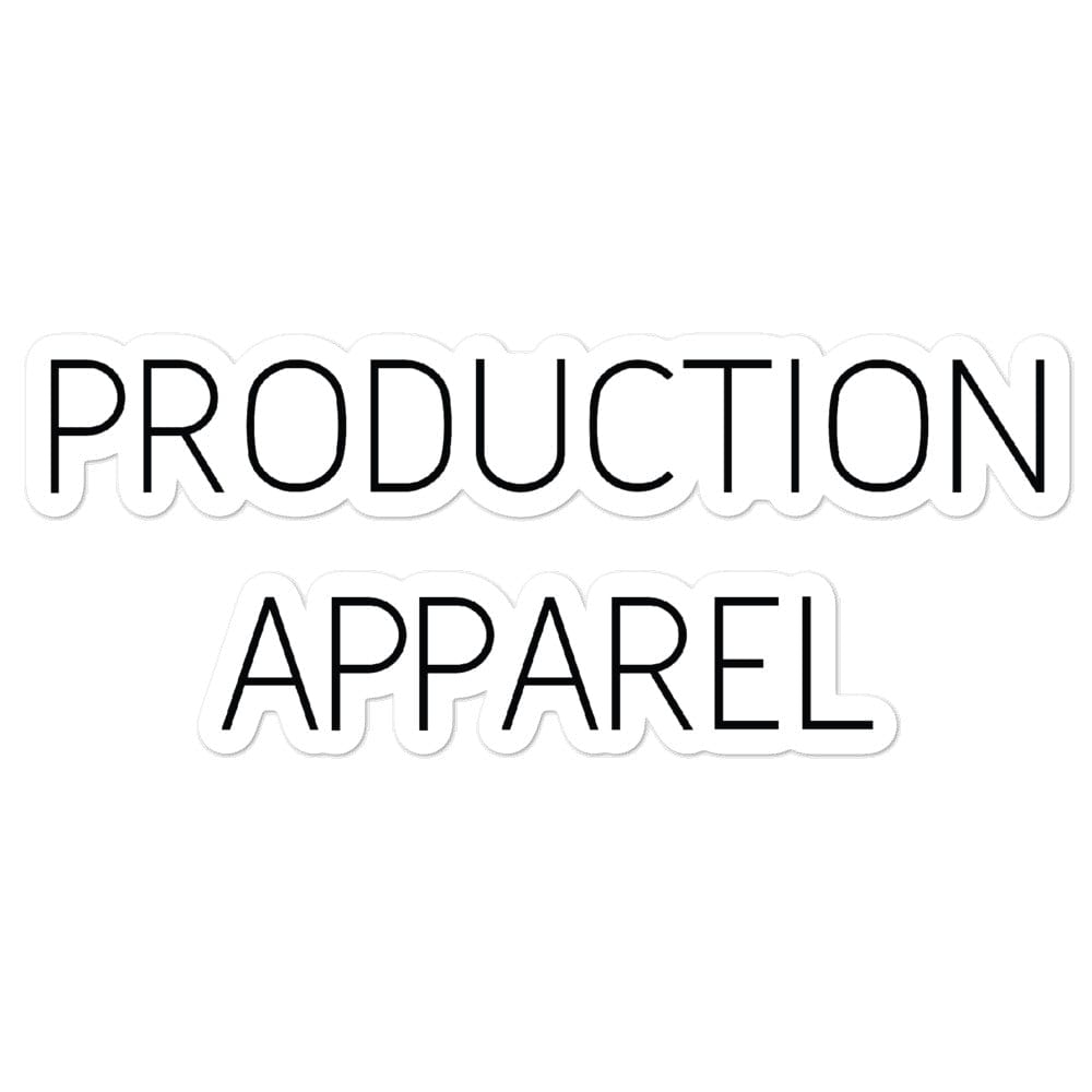 Production Apparel Stickers Production Apparel 5.5x5.5