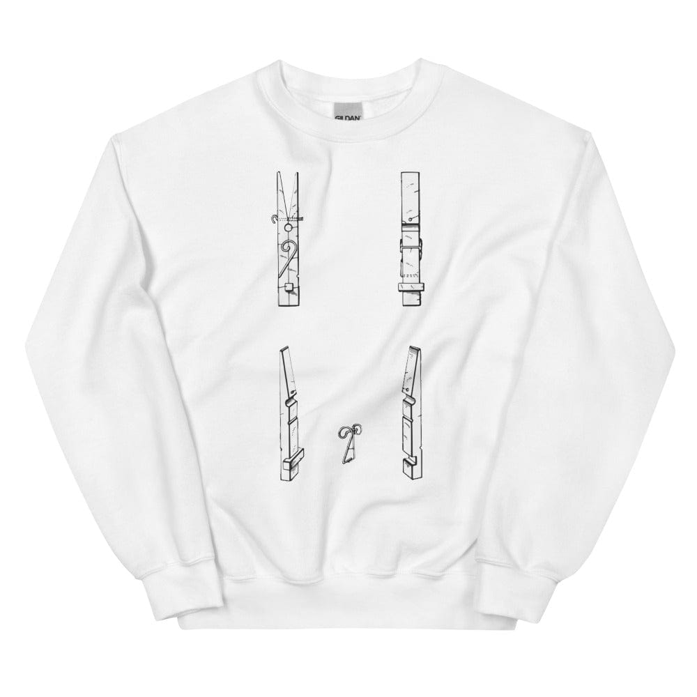 Production Apparel Sweaters C47 Patent White / S