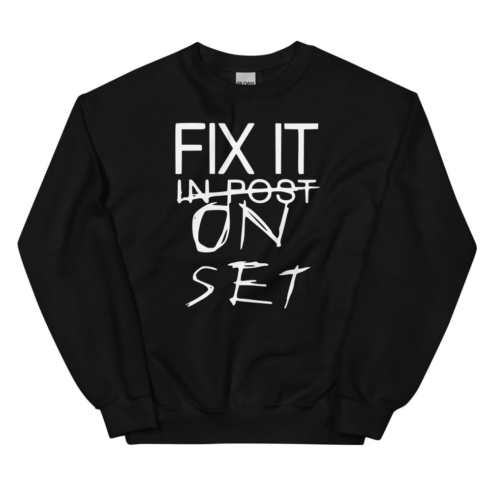 Production Apparel Sweaters Fix It On Set Black / S