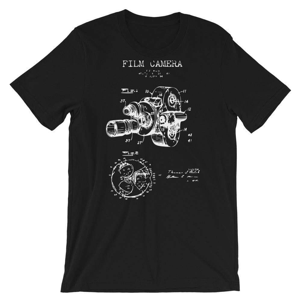 Production Apparel T-Shirts Camera Patent Black / XS