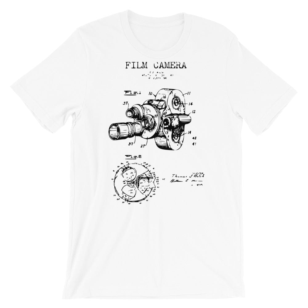 Production Apparel T-Shirts Camera Patent White / XS