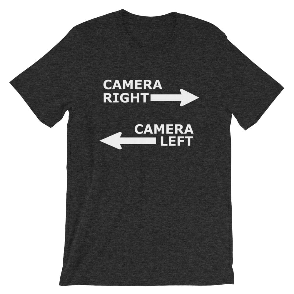 Production Apparel T-Shirts Camera Right - Camera Left Dark Grey Heather / XS