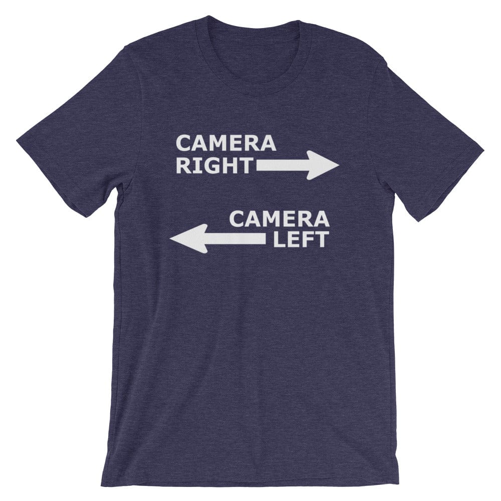 Production Apparel T-Shirts Camera Right - Camera Left Heather Midnight Navy / XS