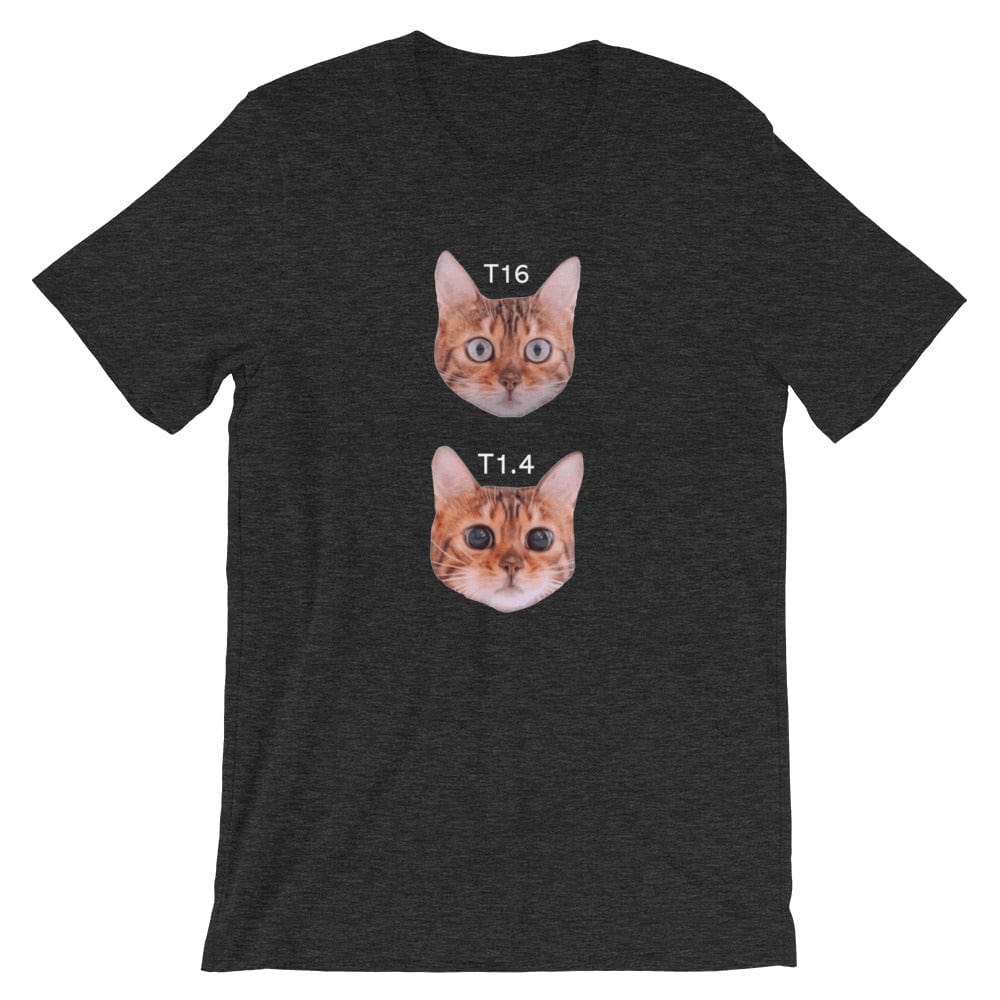 Production Apparel T-Shirts Cat Stops Dark Grey Heather / XS