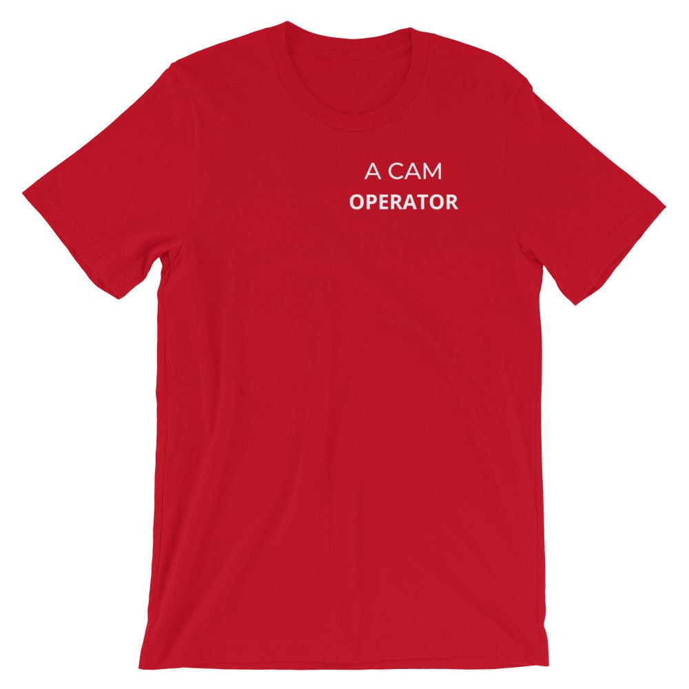 Production Apparel T-Shirts Custom Camera Position Red / S