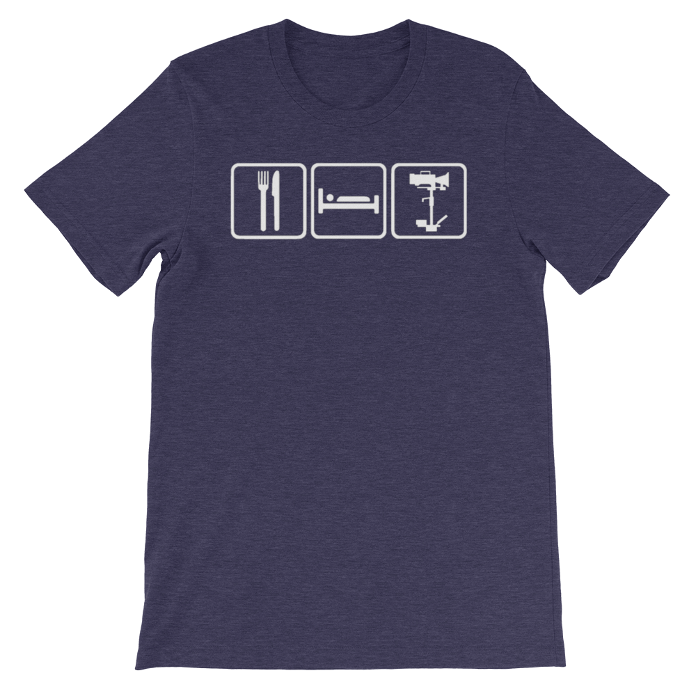 Production Apparel T-Shirts Eat Sleep Steadicam Heather Midnight Navy / XS
