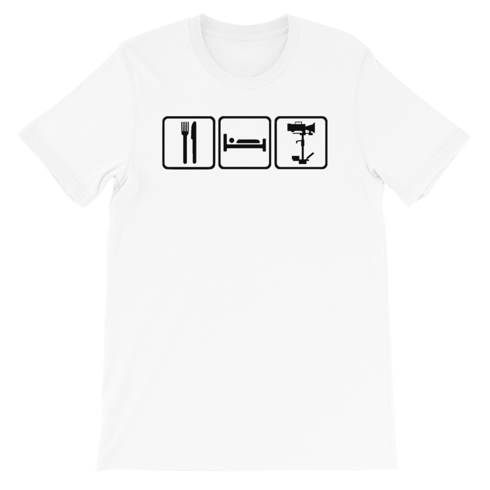 Production Apparel T-Shirts Eat Sleep Steadicam White / XS