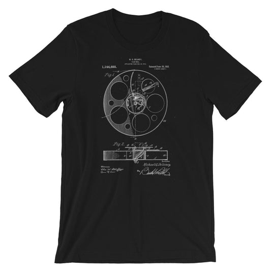 Production Apparel T-Shirts Film Reel Patent Black / XS