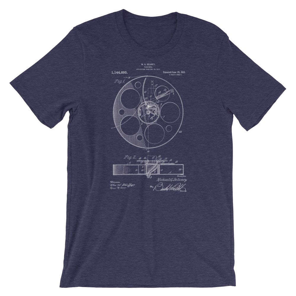 Production Apparel T-Shirts Film Reel Patent Heather Midnight Navy / XS