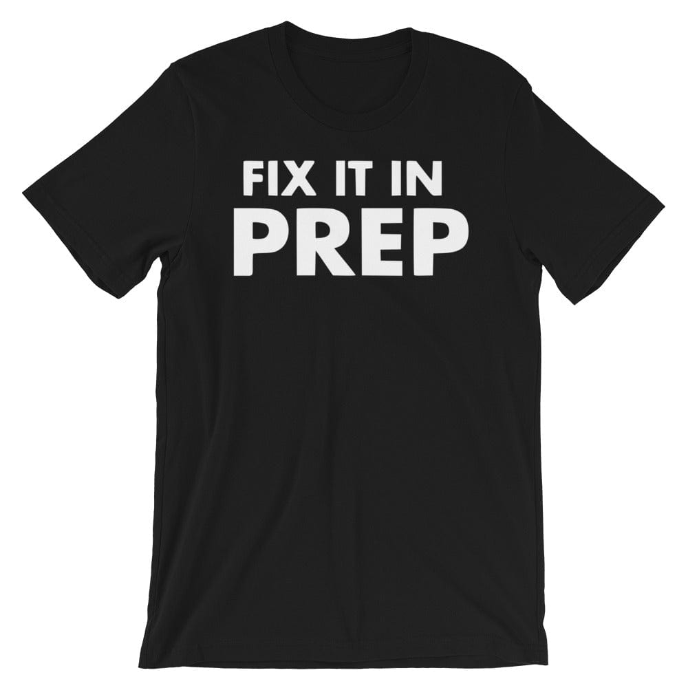 Production Apparel T-Shirts Fix It In Prep Black / XS