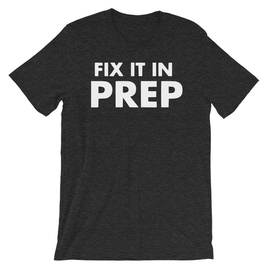 Production Apparel T-Shirts Fix It In Prep Dark Grey Heather / XS