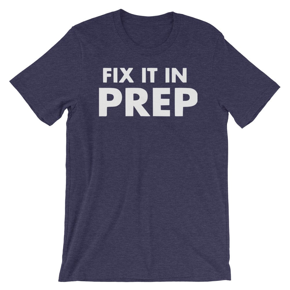 Production Apparel T-Shirts Fix It In Prep Heather Midnight Navy / XS