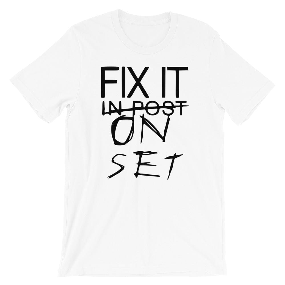 Production Apparel T-Shirts Fix It On Set White / XS