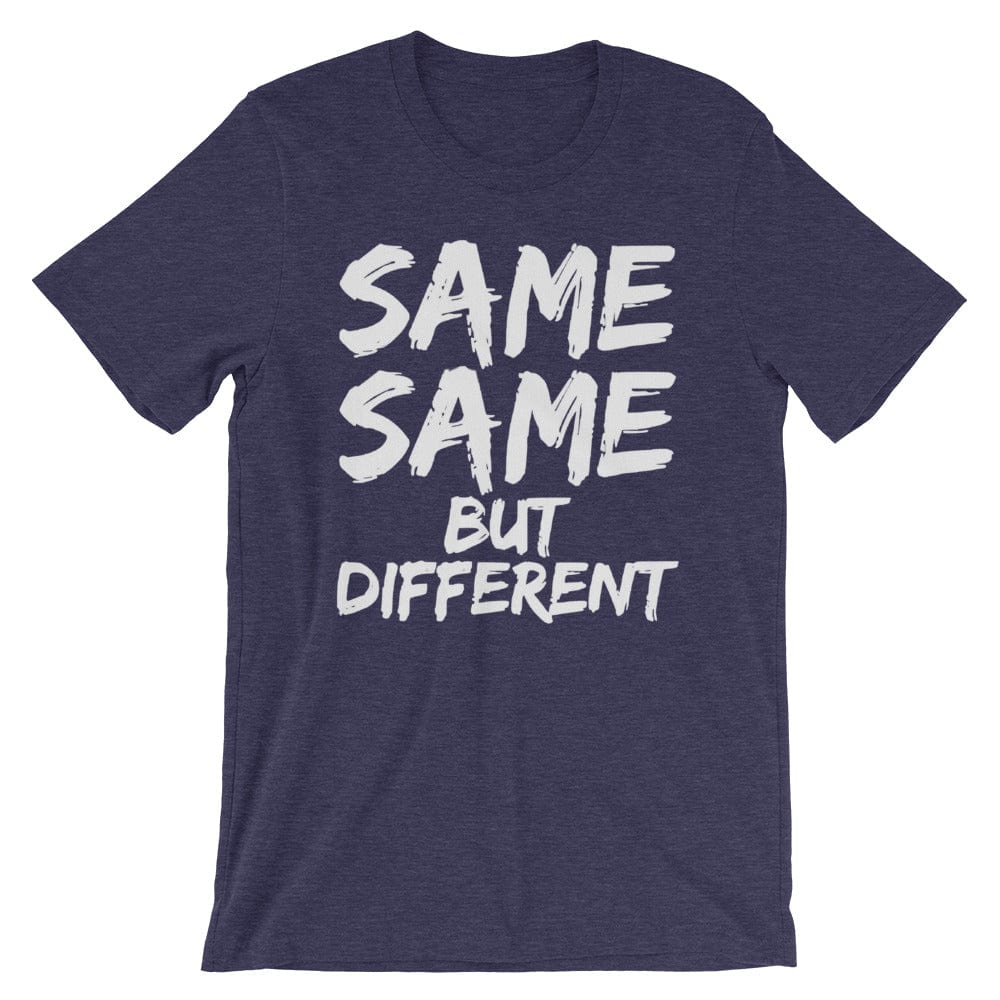 Production Apparel T-Shirts SAME SAME BUT DIFFERENT Heather Midnight Navy / XS