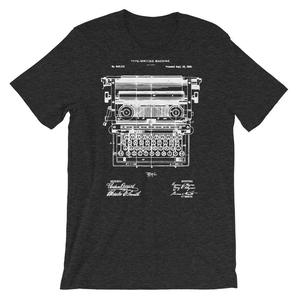 Production Apparel T-Shirts Typewriter Patent Dark Grey Heather / XS