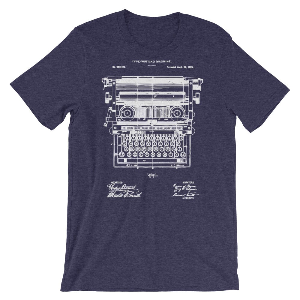 Production Apparel T-Shirts Typewriter Patent Heather Midnight Navy / XS